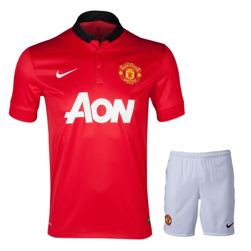 13-14 Manchester United Home Jersey Kit(Shirt+Short) - Click Image to Close